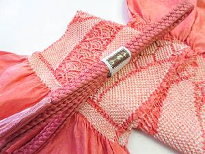 リサイクル 和装小物 帯締め 帯揚げ セット 中抜き 角組 金糸